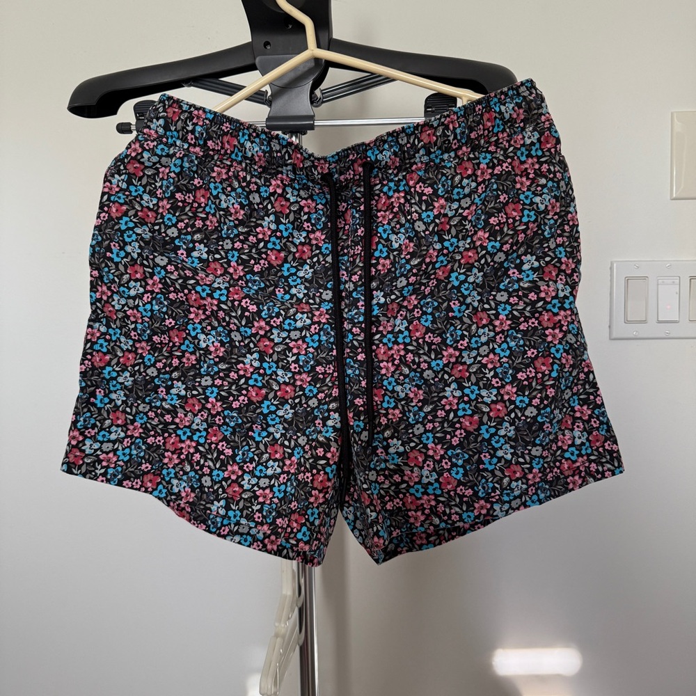 👖 NWOT MENS SWIM BOARD SHORTS M MEDIUM BLUE FLORAL